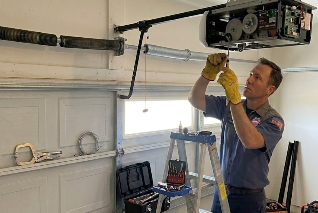 Delaware Garage Door Repair local team working on site